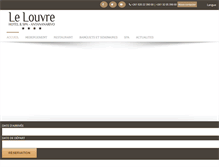 Tablet Screenshot of hotel-du-louvre.com